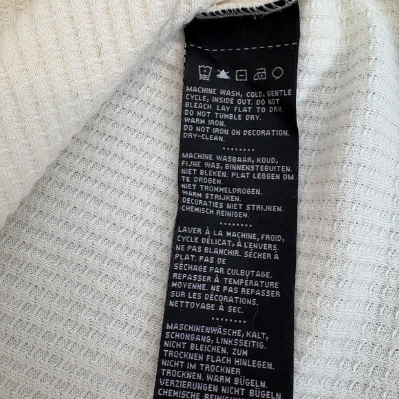 Harley-Davidson Waffle Bling Button Raw Hem V-neck - Picture 10 of 11